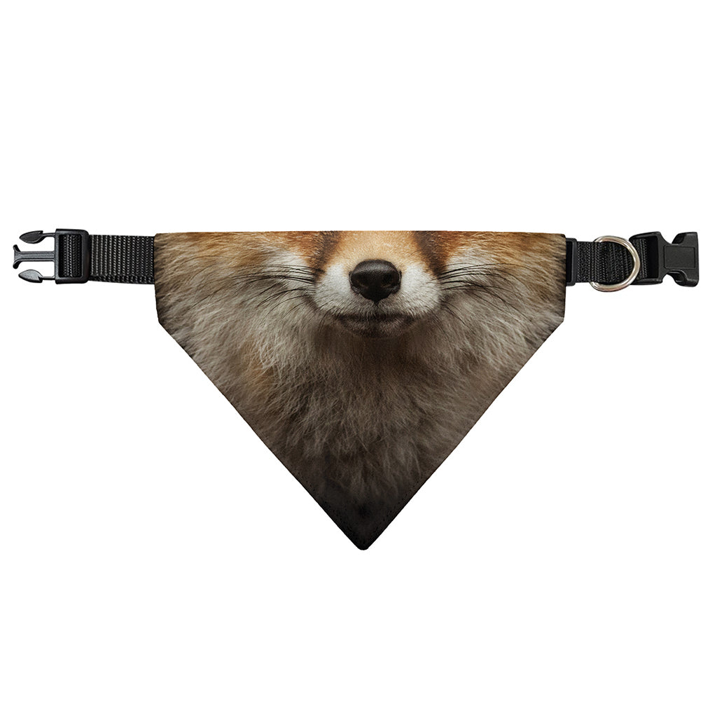 Fox Portrait Print Over The Collar Dog Bandana