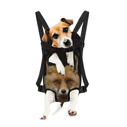 Fox Portrait Print Pet Carrier Backpack