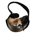 Fox Portrait Print Pet Sling Carrier