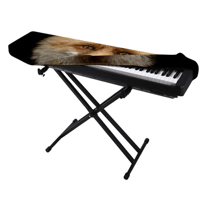 Fox Portrait Print Piano Keyboard Cover