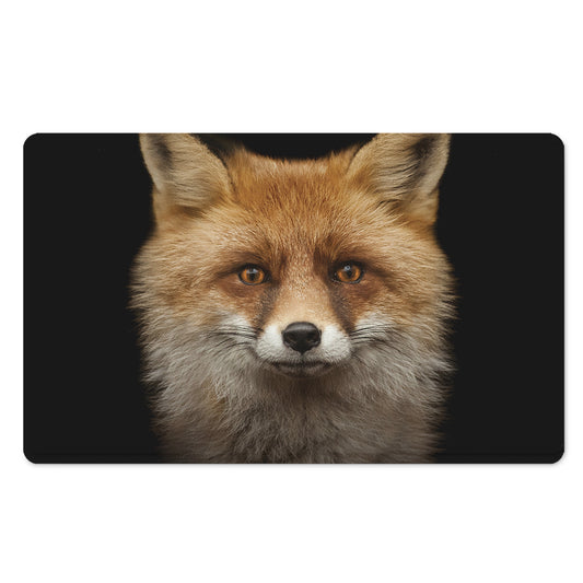 Fox Portrait Print Polyester Doormat