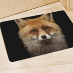 Fox Portrait Print Polyester Doormat