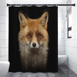 Fox Portrait Print Premium Shower Curtain