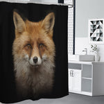 Fox Portrait Print Premium Shower Curtain