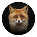 Fox Portrait Print Round Blanket