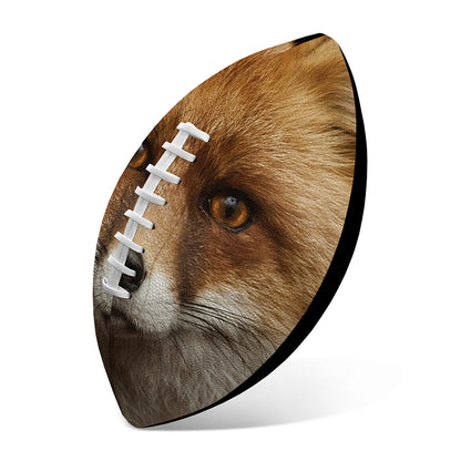 Fox Portrait Print Rugby Ball