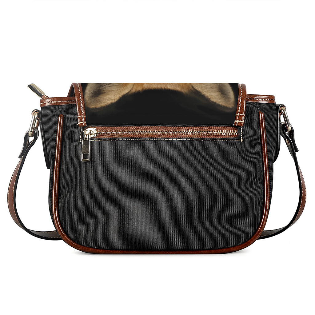 Fox Portrait Print Saddle Bag