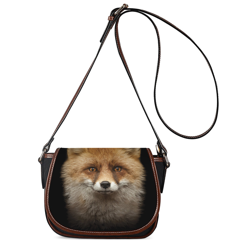 Fox Portrait Print Saddle Bag
