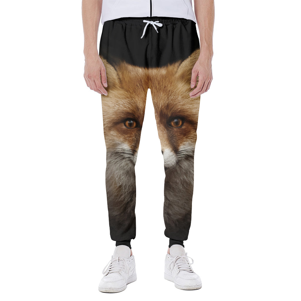 Fox Portrait Print Scuba Joggers