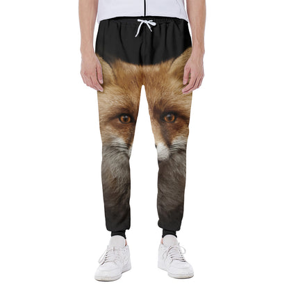 Fox Portrait Print Scuba Joggers