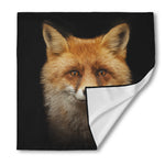 Fox Portrait Print Silk Bandana