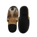 Fox Portrait Print Slippers