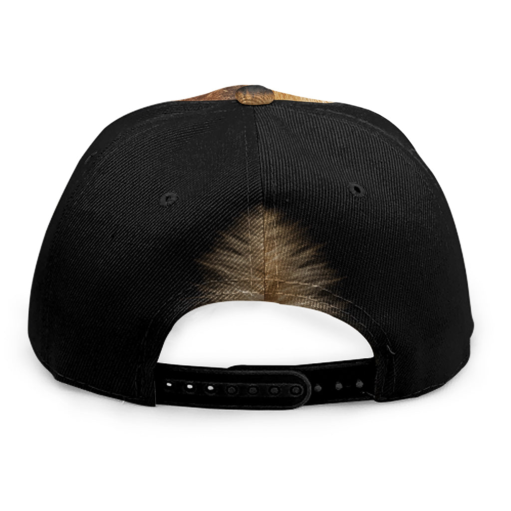 Fox Portrait Print Snapback Cap