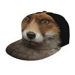 Fox Portrait Print Snapback Cap