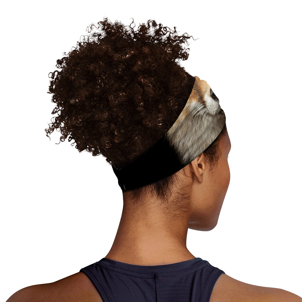 Fox Portrait Print Sports Headband