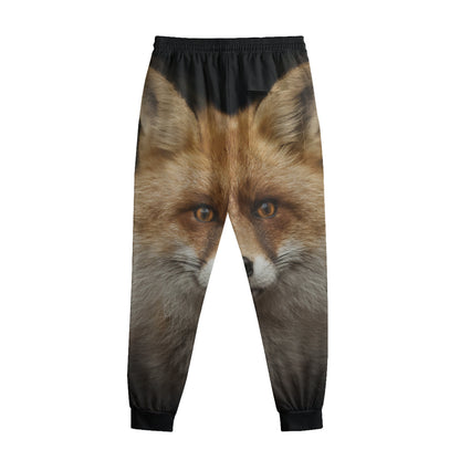 Fox Portrait Print Sweatpants