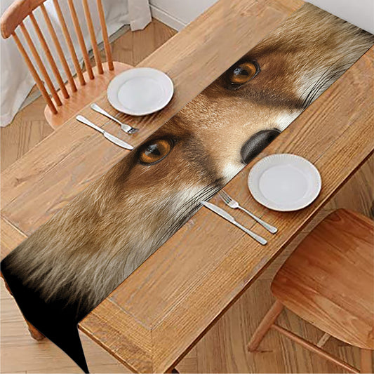 Fox Portrait Print Table Runner