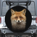 Fox Portrait Print Tire Cover