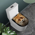 Fox Portrait Print Toilet Lid Cover