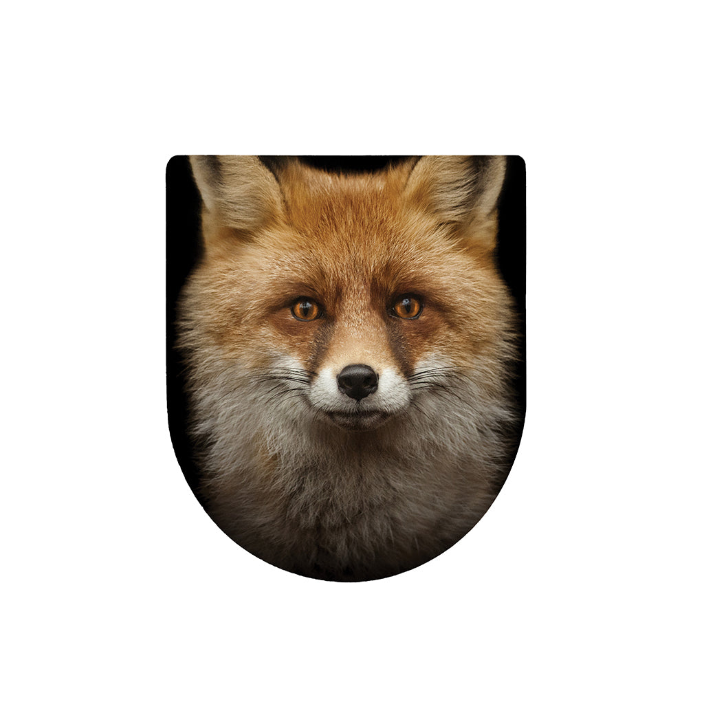 Fox Portrait Print Toilet Lid Cover