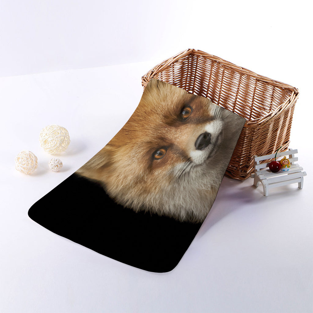 Fox Portrait Print Towel