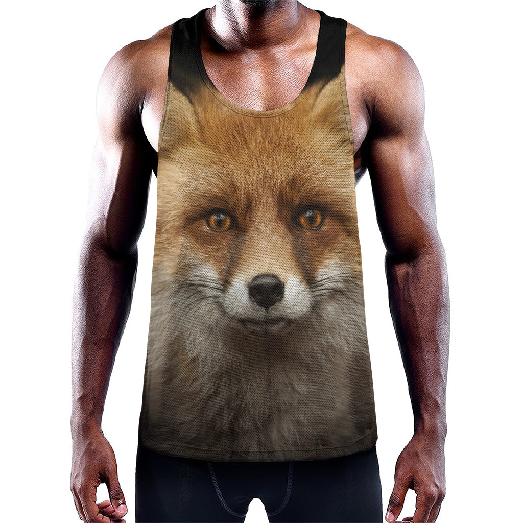 Fox Portrait Print Training Tank Top