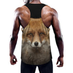 Fox Portrait Print Training Tank Top