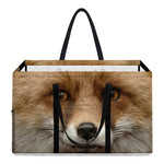 Fox Portrait Print Utility Tote Bag