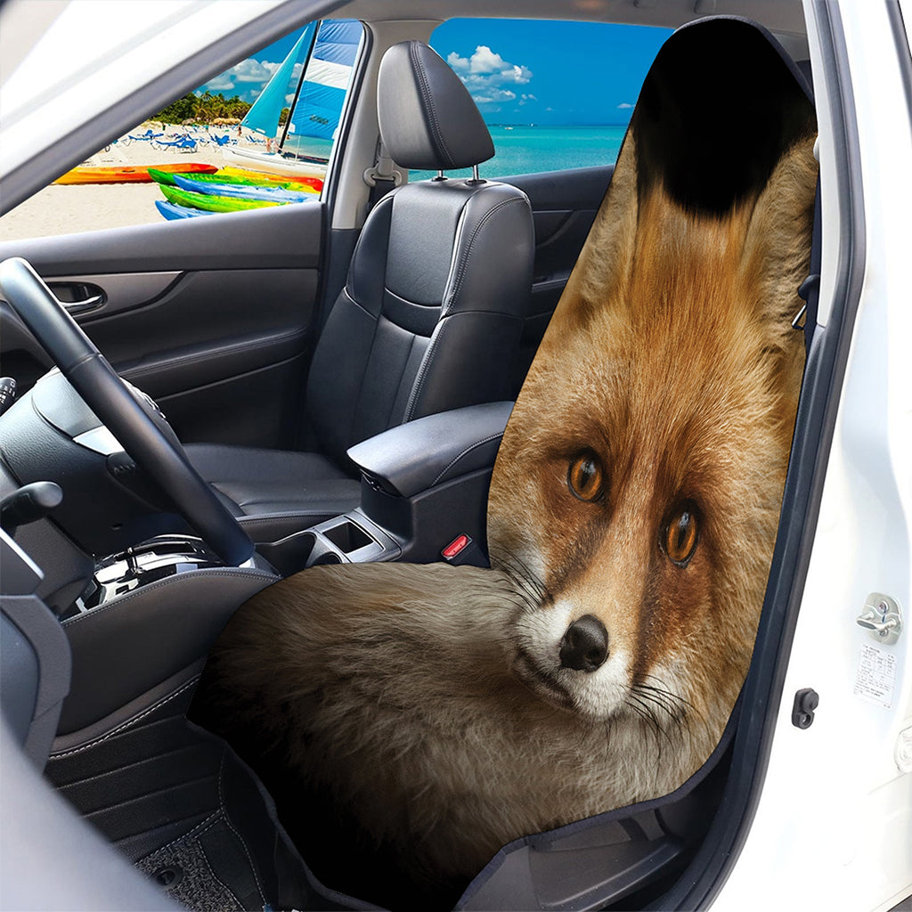 Fox Portrait Print Waterproof Car Seat Cover