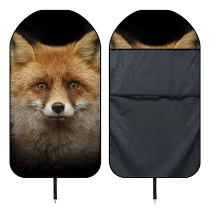 Fox Portrait Print Waterproof Car Seat Cover