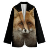 Fox Portrait Print Women's Blazer