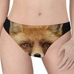 Fox Portrait Print Women's Thong