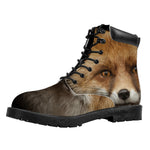 Fox Portrait Print Work Boots