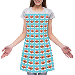 Fox With Glasses Pattern Print Adjustable Apron