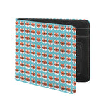 Fox With Glasses Pattern Print Bifold Wallet