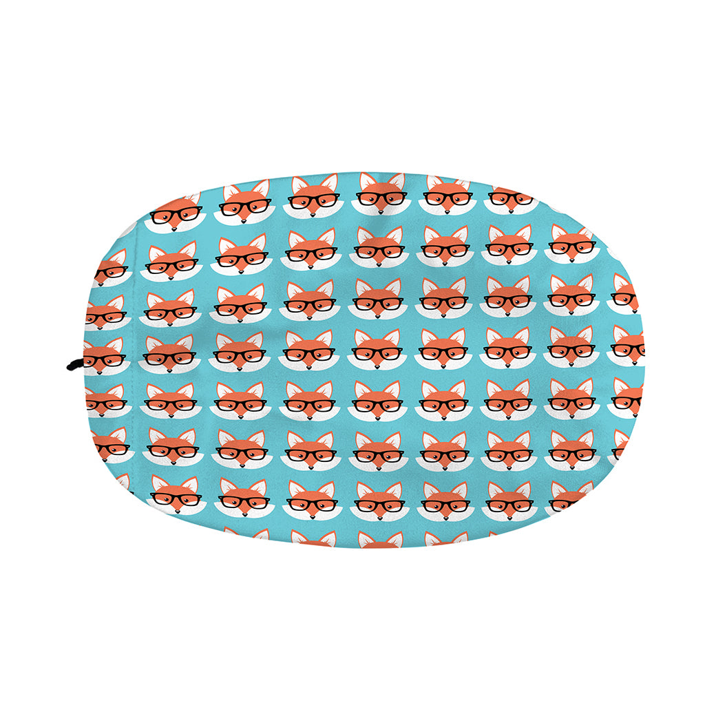 Fox With Glasses Pattern Print Car Side Mirror Covers