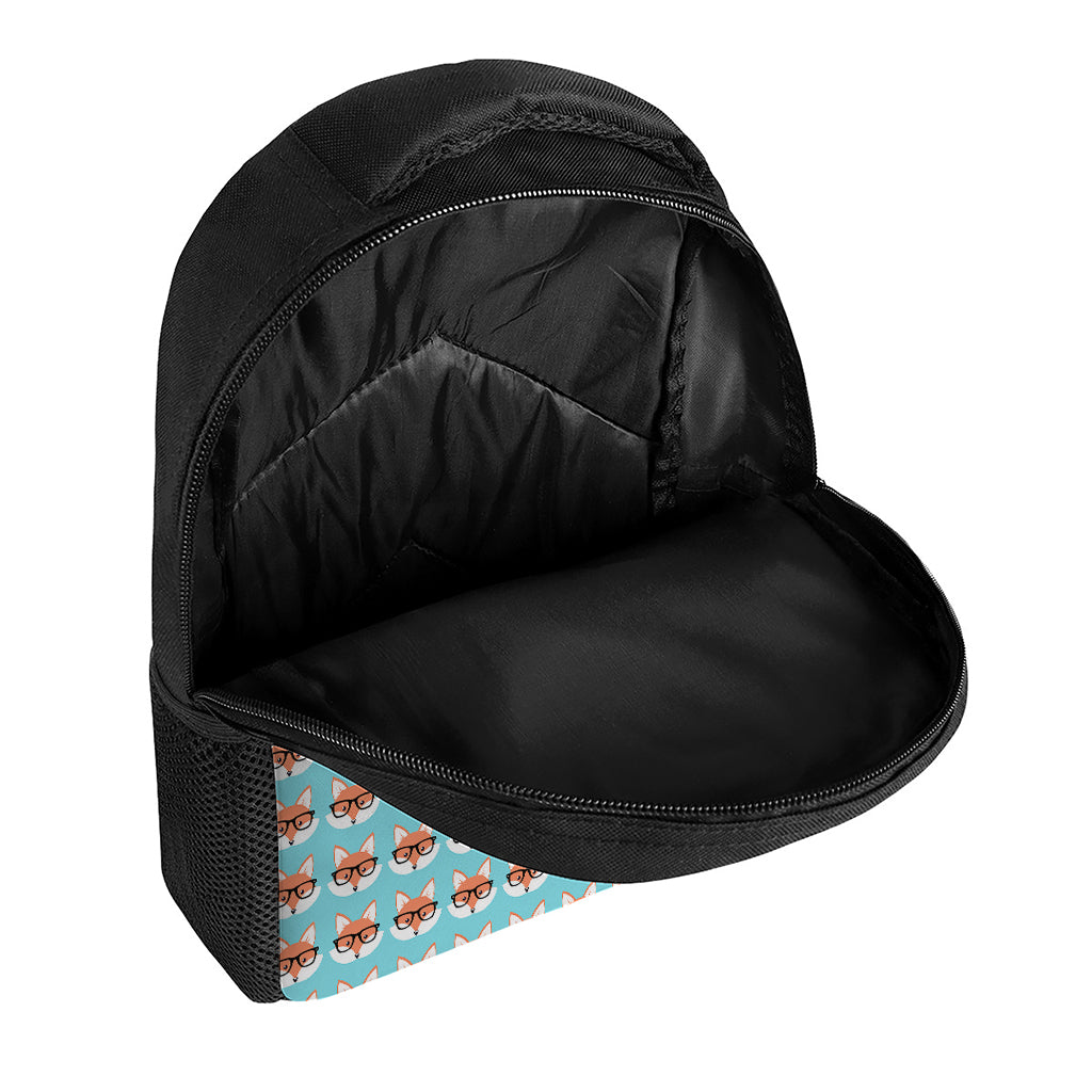 Fox With Glasses Pattern Print Casual Backpack