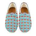 Fox With Glasses Pattern Print Casual Shoes