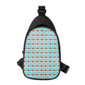 Fox With Glasses Pattern Print Sling Bag