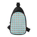 Fox With Glasses Pattern Print Chest Bag
