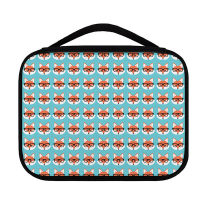 Fox With Glasses Pattern Print Classic Bible Case