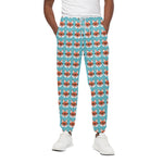 Fox With Glasses Pattern Print Cotton Pants