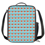 Fox With Glasses Pattern Print Crossbody Lunch Bag
