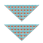 Fox With Glasses Pattern Print Dog Bandana