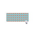 Fox With Glasses Pattern Print Extended Mouse Pad