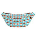 Fox With Glasses Pattern Print Fanny Pack