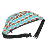 Fox With Glasses Pattern Print Fanny Pack