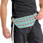 Fox With Glasses Pattern Print Fanny Pack