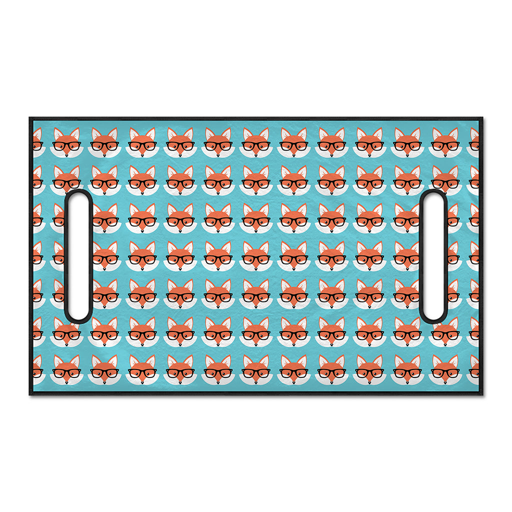 Fox With Glasses Pattern Print Golf Cart Seat Cover