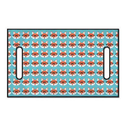 Fox With Glasses Pattern Print Golf Cart Seat Cover
